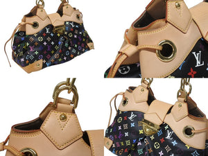 LOUIS VUITTON ルイヴィトン モノグラム マルチカラー 村上隆 ウルスラ ブラック ハンドバッグ M40124 美品 中古 4b004649