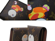 画像をギャラリービューアに読み込む, 極美品 LOUIS VUITTON ルイ ヴィトン × 村上隆 コラボ 長財布 M61729 パンダ ポルトモネジップ モノグラムキャンバス 中古 4b004650