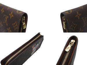 極美品 LOUIS VUITTON ルイ ヴィトン × 村上隆 コラボ 長財布 M61729 パンダ ポルトモネジップ モノグラムキャンバス 中古 4b004650