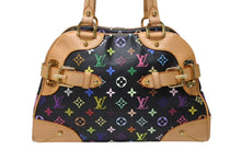 Load image into Gallery viewer, 極美品 LOUIS VUITTON ルイヴィトン ショルダーバッグ クラウディア ノワール M40194 モノグラム マルチカラー ブラック 村上隆 中古 4b004651