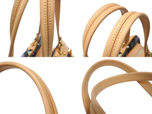 極美品 LOUIS VUITTON ルイヴィトン ショルダーバッグ クラウディア ノワール M40194 モノグラム マルチカラー ブラック 村上隆 中古 4b004651
