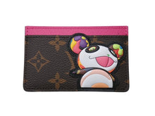 画像をギャラリービューアに読み込む, 未使用 LOUIS VUITTON ルイヴィトン LV×TM カードケース ポルト カルト サーンプル モノグラム パンダ M13439 ブラウン ピンク中古 4b004652