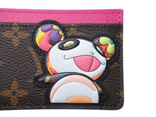 画像をギャラリービューアに読み込む, 未使用 LOUIS VUITTON ルイヴィトン LV×TM カードケース ポルト カルト サーンプル モノグラム パンダ M13439 ブラウン ピンク中古 4b004652