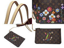 画像をギャラリービューアに読み込む, 新品未使用 LOUIS VUITTON ルイヴィトン モノグラム LV × TM ネヴァーフルMM トートバッグ M13271 村上隆 ブラウン ゴールド金具 中古 4b004653