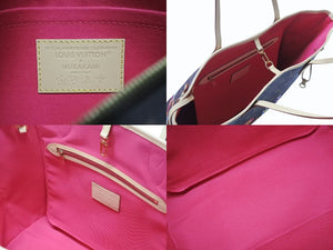 新品未使用 LOUIS VUITTON ルイヴィトン モノグラム LV × TM ネヴァーフルMM トートバッグ M13271 村上隆 ブラウン ゴールド金具 中古 4b004653