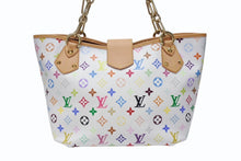 Load image into Gallery viewer, 極美品 LOUIS VUITTON ルイヴィトン 村上隆 モノグラムマルチカラー アニーMM ショルダーバッグ M40307 ホワイト ゴールド金具 中古 4b004656