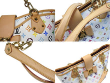 Load image into Gallery viewer, 極美品 LOUIS VUITTON ルイヴィトン 村上隆 モノグラムマルチカラー アニーMM ショルダーバッグ M40307 ホワイト ゴールド金具 中古 4b004656