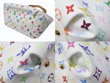 Load image into Gallery viewer, 極美品 LOUIS VUITTON ルイヴィトン 村上隆 モノグラムマルチカラー アニーMM ショルダーバッグ M40307 ホワイト ゴールド金具 中古 4b004656