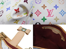 Load image into Gallery viewer, 極美品 LOUIS VUITTON ルイヴィトン 村上隆 モノグラムマルチカラー アニーMM ショルダーバッグ M40307 ホワイト ゴールド金具 中古 4b004656
