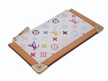 画像をギャラリービューアに読み込む, 新品同様 LOUISVUITTON ルイヴィトン ポシェットクレコインケース M92655 モノグラムマルチカラー 村上隆 ホワイト 中古 4b004657