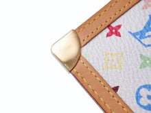 画像をギャラリービューアに読み込む, 新品同様 LOUISVUITTON ルイヴィトン ポシェットクレコインケース M92655 モノグラムマルチカラー 村上隆 ホワイト 中古 4b004657