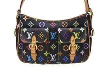 Load image into Gallery viewer, 極美品 LOUIS VUITTON ルイヴィトン ショルダーバッグ M40052 ロッジGM 村上隆 ノアール ブラック マルチカラー ゴールド金具 中古 4b004658