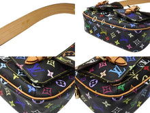 Load image into Gallery viewer, 極美品 LOUIS VUITTON ルイヴィトン ショルダーバッグ M40052 ロッジGM 村上隆 ノアール ブラック マルチカラー ゴールド金具 中古 4b004658