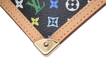 画像をギャラリービューアに読み込む, 極美品 LOUIS VUITTON ルイヴィトン ポシェットクレ コインケース ブラック マルチカラー 村上隆 M92654 ゴールド金具 中古 4b004659