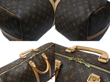 Load image into Gallery viewer, 極美品 LOUIS VUITTON ルイヴィトン モノグラム キーポルバンドリエール55 M41414 ボストンバック ブラウン 中古 4b004661