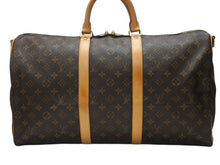 Load image into Gallery viewer, 極美品 LOUIS VUITTON ルイヴィトン モノグラム キーポルバンドリエール50 ブラウン M41416 ボストンバッグ 中古 4b004662