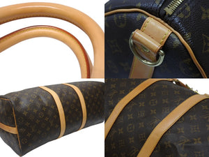 極美品 LOUIS VUITTON ルイヴィトン モノグラム キーポルバンドリエール50 ブラウン M41416 ボストンバッグ 中古 4b004662