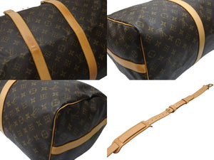 極美品 LOUIS VUITTON ルイヴィトン モノグラム キーポルバンドリエール50 ブラウン M41416 ボストンバッグ 中古 4b004662