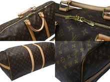 Load image into Gallery viewer, 極美品 LOUIS VUITTON ルイヴィトン モノグラム キーポルバンドリエール55 M41414 ボストンバック ブラウン 中古 4b004664