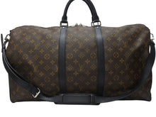 Load image into Gallery viewer, LOUIS VUITTON ルイヴィトン キーポル バンドリエール55 ボストンバッグ M56714 モノグラムマカサー ブラウン 美品 中古 4b004666