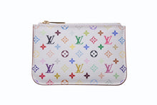 画像をギャラリービューアに読み込む, 極美品 LOUIS VUITTON ルイヴィトン ポシェット クレ コインケース 小銭入れ M93733 モノグラム マルチカラー ホワイト 村上隆 中古 4b004668