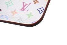 画像をギャラリービューアに読み込む, 極美品 LOUIS VUITTON ルイヴィトン ポシェット クレ コインケース 小銭入れ M93733 モノグラム マルチカラー ホワイト 村上隆 中古 4b004668