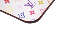 画像をギャラリービューアに読み込む, 極美品 LOUIS VUITTON ルイヴィトン ポシェット クレ コインケース 小銭入れ M93733 モノグラム マルチカラー ホワイト 村上隆 中古 4b004668