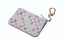 画像をギャラリービューアに読み込む, 極美品 LOUIS VUITTON ルイヴィトン ポシェット クレ コインケース 小銭入れ M93733 モノグラム マルチカラー ホワイト 村上隆 中古 4b004668