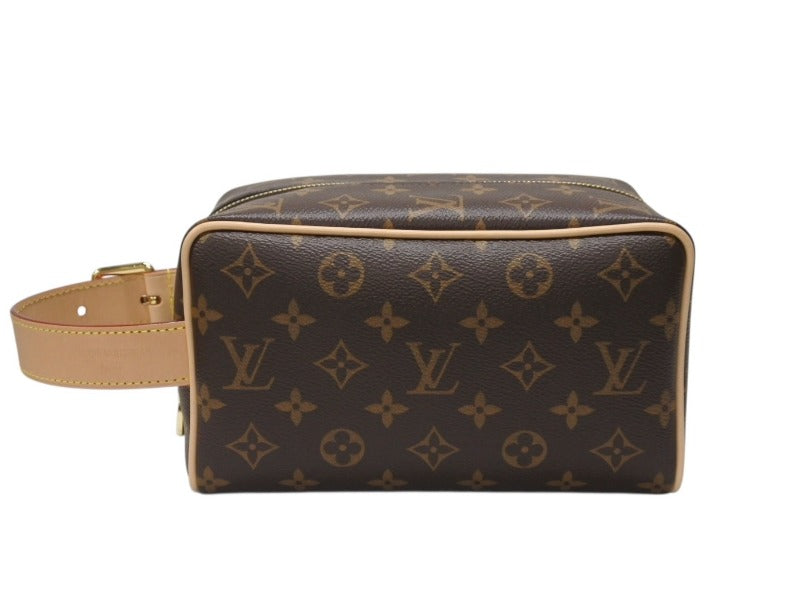 新品未使用 LOUIS VUITTON ルイヴィトン ロッカー ドップ キット クラッチポーチバッグ M83112 ブラウン ゴールド金具 中古 4b004670