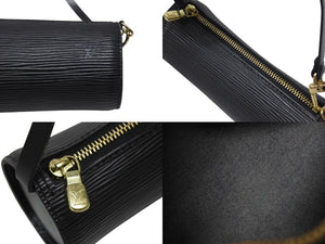 極美品 LOUIS VUITTON ルイヴィトン ハンドバッグ M52862 エピ スフロ ノワール ゴールド金具 ブラック 中古 4b004671