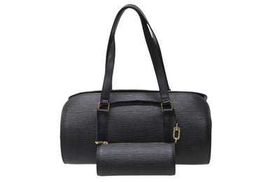 極美品 LOUIS VUITTON ルイヴィトン ハンドバッグ M52862 エピ スフロ ノワール ゴールド金具 ブラック 中古 4b004671