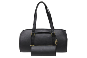 極美品 LOUIS VUITTON ルイヴィトン ハンドバッグ M52862 エピ スフロ ノワール ゴールド金具 ブラック 中古 4b004671