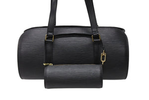 極美品 LOUIS VUITTON ルイヴィトン ハンドバッグ M52862 エピ スフロ ノワール ゴールド金具 ブラック 中古 4b004671
