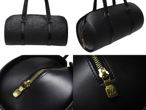 極美品 LOUIS VUITTON ルイヴィトン ハンドバッグ M52862 エピ スフロ ノワール ゴールド金具 ブラック 中古 4b004671