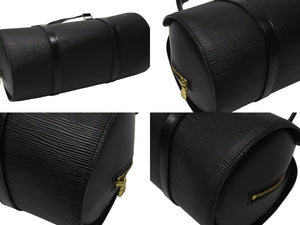 極美品 LOUIS VUITTON ルイヴィトン ハンドバッグ M52862 エピ スフロ ノワール ゴールド金具 ブラック 中古 4b004671