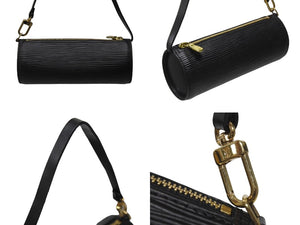 極美品 LOUIS VUITTON ルイヴィトン ハンドバッグ M52862 エピ スフロ ノワール ゴールド金具 ブラック 中古 4b004671