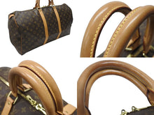Load image into Gallery viewer, LOUIS VUITTON ルイヴィトン キーポル50 ボストンバッグ M41426 モノグラムキャンバス ブラウン ゴールド金具 美品 中古 4b004673
