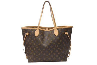 新品同様 LOUIS VUITTON ルイヴィトン ネヴァーフルMM トートバッグ M40156 モノグラム ブラウン ゴールド金具 中古 4b004674