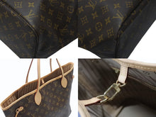 画像をギャラリービューアに読み込む, 新品同様 LOUIS VUITTON ルイヴィトン ネヴァーフルMM トートバッグ M40156 モノグラム ブラウン ゴールド金具 中古 4b004674