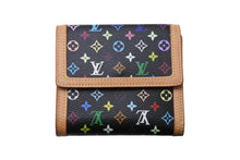 画像をギャラリービューアに読み込む, 極美品 LOUIS VUITTON ルイヴィトン ポルト モネ ビエ カルトクレディ 二つ折り財布 M92984 モノグラム マルチカラー 村上隆 中古 4b004675