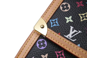 極美品 LOUIS VUITTON ルイヴィトン ポルト モネ ビエ カルトクレディ 二つ折り財布 M92984 モノグラム マルチカラー 村上隆 中古 4b004675