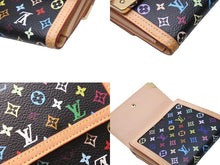 画像をギャラリービューアに読み込む, 極美品 LOUIS VUITTON ルイヴィトン ポルト モネ ビエ カルトクレディ 二つ折り財布 M92984 モノグラム マルチカラー 村上隆 中古 4b004675