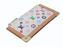 画像をギャラリービューアに読み込む, 新品同様 LOUISVUITTON ルイヴィトン ポシェットクレコインケース M92655 モノグラムマルチカラー 村上隆 ホワイト 中古 4b004676
