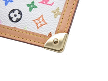画像をギャラリービューアに読み込む, 新品同様 LOUISVUITTON ルイヴィトン ポシェットクレコインケース M92655 モノグラムマルチカラー 村上隆 ホワイト 中古 4b004676