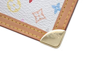 画像をギャラリービューアに読み込む, 新品同様 LOUISVUITTON ルイヴィトン ポシェットクレコインケース M92655 モノグラムマルチカラー 村上隆 ホワイト 中古 4b004676