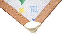 画像をギャラリービューアに読み込む, 新品同様 LOUISVUITTON ルイヴィトン ポシェットクレコインケース M92655 モノグラムマルチカラー 村上隆 ホワイト 中古 4b004676
