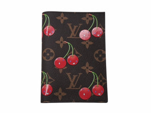 新品未使用 LOUIS VUITTON ルイヴィトン クーヴェルテュール パスポール NM パスポートケース M13424 モノグラム チェリー 新作 中古 4b004677