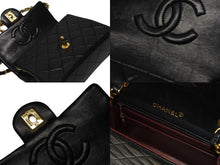 Load image into Gallery viewer, 極美品 CHANEL シャネル ミニマトラッセ 17 チェーンショルダーバッグ 1番台 ラムスキン ココマーク ブラック ゴールド金具 中古 4b004679