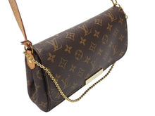 Load image into Gallery viewer, 極美品 LOUIS VUITTON ルイヴィトン モノグラム フェイボリットPM ショルダーバッグ M40717 ブラウン ゴールド金具 中古 4b004682