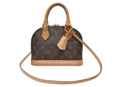 LOUIS VUITTON ルイヴィトン モノグラム アルマBB 2WAYハンドバッグ M53152 ショルダー ロゴ ゴールド金具 良品 中古 4b004683